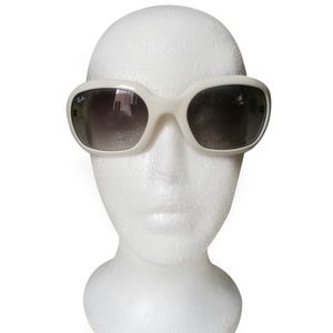 Ray-Ban - Shiny White Sunglasses
